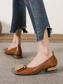 Damskie buty na płaskim obcasie Prosty Modny