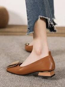 Damskie buty na płaskim obcasie Prosty Modny