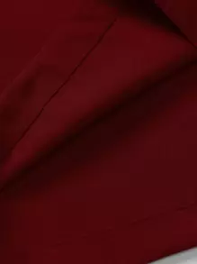 Manfinity Homme 男士羽毛印花襯衫和腰部抽繩短褲 - 紅白色 - 查看 4