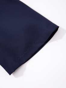 Manfinity Homme 男士撞色襯衫和腰部抽繩短褲 - 彩色 - 查看 4