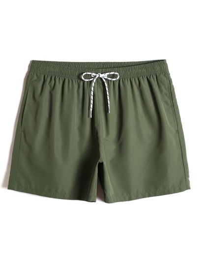 Manfinity KASUA Guys Slant Pockets Drawstring Waist Swim Trunks