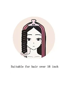 卷发器带 1 个夹子和 2 个发环组合装 EVA 海绵泡沫睡眠卷发器无加热懒散卷发器