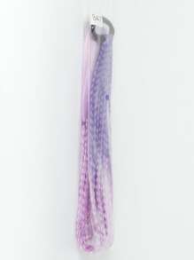 Trenza de pelo sintético de ombré largo - Morado - Ver 4