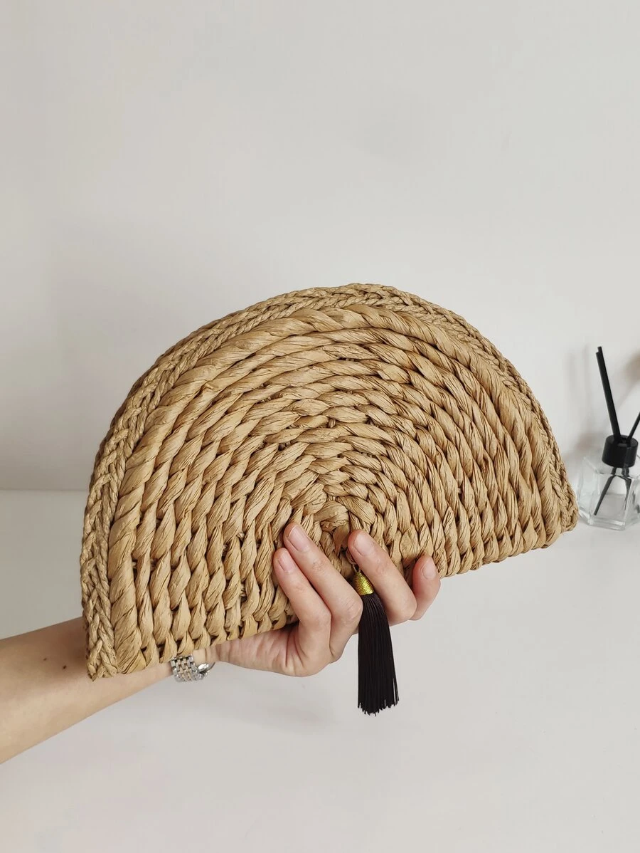 ly hợp Tua màu trơn Kỳ nghỉ - Màu Khaki - Xem 1
