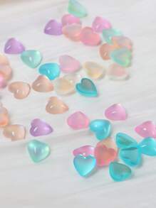 40入組心形DIY頭髮配飾 - 彩色 - 查看 4