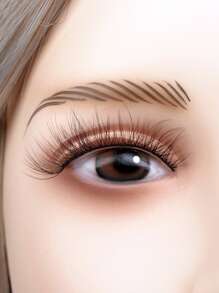 充分假睫毛5對人造貂皮睫毛自然纖長眼尾拉長交叉假睫毛送給女士妻子姐妹青少年女朋友 - 黑色 - 查看 2