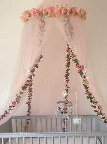 1pc Hoa nhân tạo chống oxy hóa cao cấp, Vòng hoa 16FT Hoa hồng giả Dây leo Hoa nhân tạo Treo hoa hồng thường xuân Giỏ treo đám cưới Vòm trang trí nền vườn - Nhiều màu - Xem 3