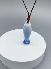 Hombres Collar en forma de pescado con diseño de silbato - Multicolor - Ver 1