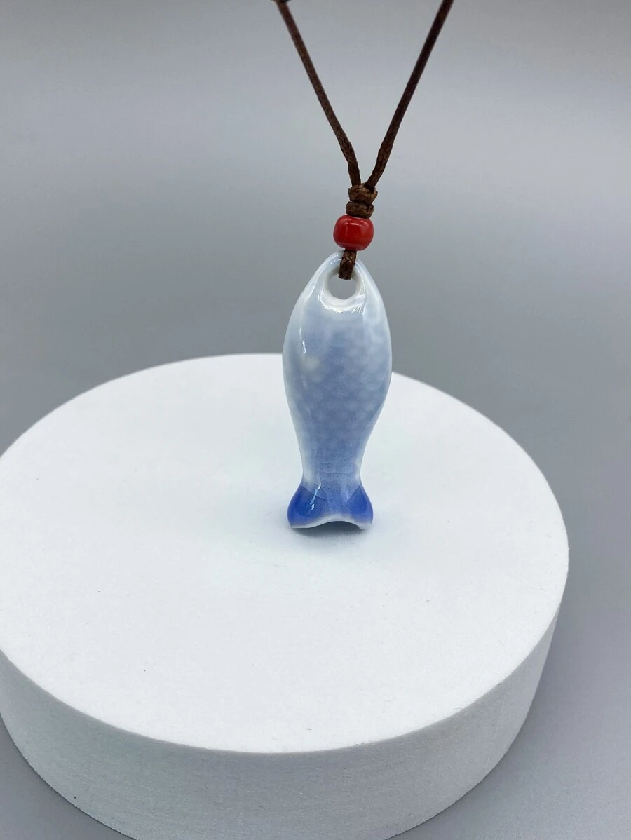 Hombres Collar en forma de pescado con diseño de silbato - Multicolor - Ver 1