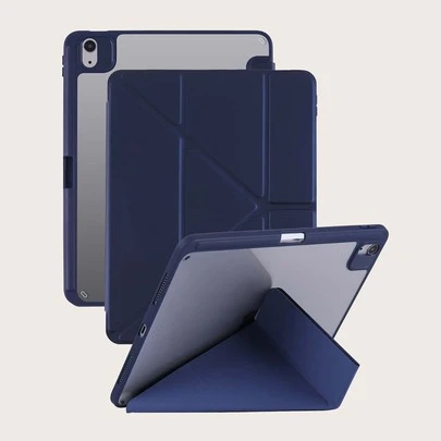 亚克力 Y 型折叠笔槽平板电脑保护壳，适用于 iPad Mini 6/Mini 7/9.7/10.2/10.5/Air 4/Air 5/10th/10.9/Pro 11"/Air 11"(M2)/Air 13"(M2)/Pro 11"(M4)/Pro 13"(M4) 2024 12.9 英寸，亚克力两面都有保护膜，使用前需撕下