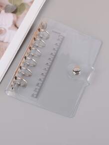 1 pezzo trasparente Clip di file con Righello - Trasparente - Visualizzare 1