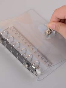 1 pezzo trasparente Clip di file con Righello - Trasparente - Visualizzare 2