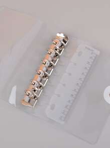 1 pezzo trasparente Clip di file con Righello - Trasparente - Visualizzare 4