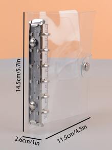 1 pezzo trasparente Clip di file con Righello - Trasparente - Visualizzare 7