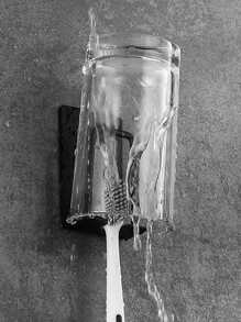 1pc Stainless Steel Toothbrush Holder