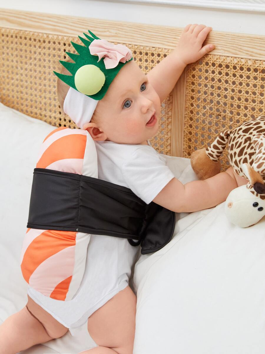 Halloween 1pc Baby Colorblock Pillow - Multicolor - View 1