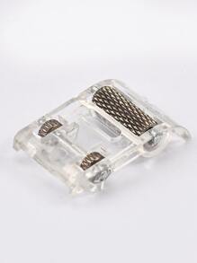 1 pieza Prensatelas para máquina de coser transparente