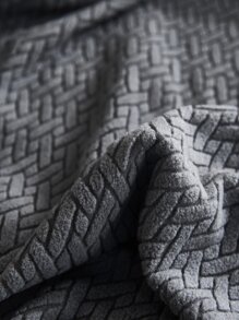 1pc Universal Sofa Cushion Cover, Stretch Solid Color Simple Couch Cushion Slipcover - Grey - View 5