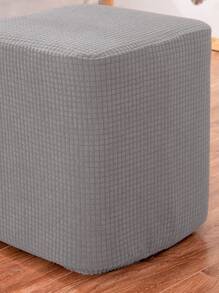 1pc Solid Color Chair Slipcover - Light Grey - View 5