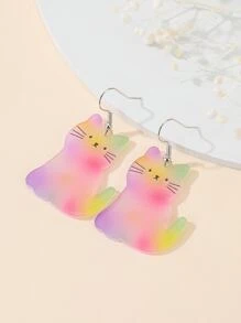 Bông tai thả trang trí mèo - Nhiều màu - Xem 4