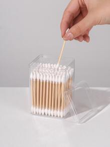 1 Stück Wattestäbchen Aufbewahrungsbox, Raumdekoration, Taschen, Make-up Tasche, Schminktisch, Reise, Make-up Tasche, Reiseaccessoires, Organizer, Aufbewahrung, Reiseaccessoire, Make-up Organizer, Make-up Taschen, Kulturtasche, Schreibtischorganizer, Kosmetiktasche, Make-up Beutel, Make-up Organizer, Schminktisch Accessoires, Make-up Beutel, Make-up Taschen, Schmuckkasten, Beutel, Make-up Pinsel Halter, Pinsel Halter, Parfüm Organizer, Beutel