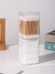 1 Stück Wattestäbchen Aufbewahrungsbox, Raumdekoration, Taschen, Make-up Tasche, Schminktisch, Reise, Make-up Tasche, Reiseaccessoires, Organizer, Aufbewahrung, Reiseaccessoire, Make-up Organizer, Make-up Taschen, Kulturtasche, Schreibtischorganizer, Kosmetiktasche, Make-up Beutel, Make-up Organizer, Schminktisch Accessoires, Make-up Beutel, Make-up Taschen, Schmuckkasten, Beutel, Make-up Pinsel Halter, Pinsel Halter, Parfüm Organizer, Beutel