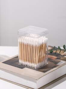 1 Stück Wattestäbchen Aufbewahrungsbox, Raumdekoration, Taschen, Make-up Tasche, Schminktisch, Reise, Make-up Tasche, Reiseaccessoires, Organizer, Aufbewahrung, Reiseaccessoire, Make-up Organizer, Make-up Taschen, Kulturtasche, Schreibtischorganizer, Kosmetiktasche, Make-up Beutel, Make-up Organizer, Schminktisch Accessoires, Make-up Beutel, Make-up Taschen, Schmuckkasten, Beutel, Make-up Pinsel Halter, Pinsel Halter, Parfüm Organizer, Beutel