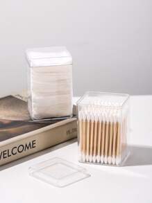 1 Stück Wattestäbchen Aufbewahrungsbox, Raumdekoration, Taschen, Make-up Tasche, Schminktisch, Reise, Make-up Tasche, Reiseaccessoires, Organizer, Aufbewahrung, Reiseaccessoire, Make-up Organizer, Make-up Taschen, Kulturtasche, Schreibtischorganizer, Kosmetiktasche, Make-up Beutel, Make-up Organizer, Schminktisch Accessoires, Make-up Beutel, Make-up Taschen, Schmuckkasten, Beutel, Make-up Pinsel Halter, Pinsel Halter, Parfüm Organizer, Beutel