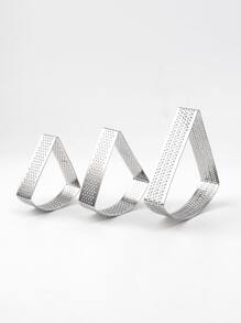 1 pieza Molde de pastel de acero inoxidable - Plateado - Ver 6