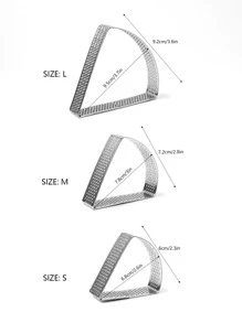 1 pieza Molde de pastel de acero inoxidable - Plateado - Ver 2