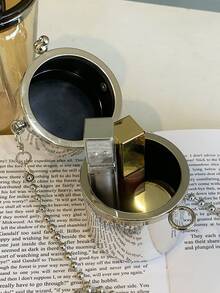 Mini Bucket Bag - Silver - View 2