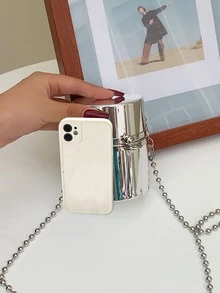 Mini Bucket Bag - Silver - View 6