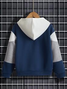 Niños Capucha de hombros caídos de color combinado - Multicolor - Ver 2