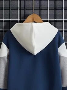 Niños Capucha de hombros caídos de color combinado - Multicolor - Ver 6