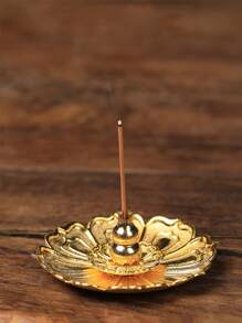 1入組蓮花設計香台 - 金色 - 查看 4