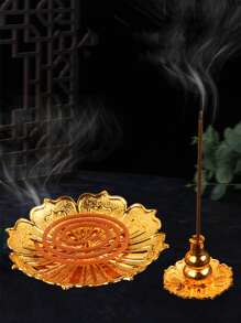 1入組蓮花設計香台 - 金色 - 查看 6