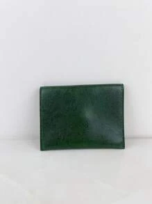 按扣翻蓋零錢包 - 墨綠色 - 查看 2
