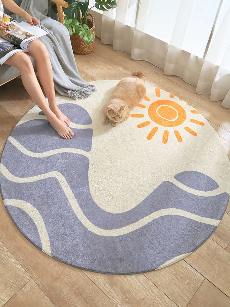 1 pièce Tapis design dessin animé - Multicolore - Voir 1