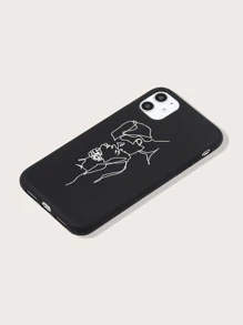 Coque de téléphone avec motif de couple, version internationale, pas la version domestique - Multicolore - Voir 2