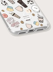 Cartoon Coffee Pattern Phone Case