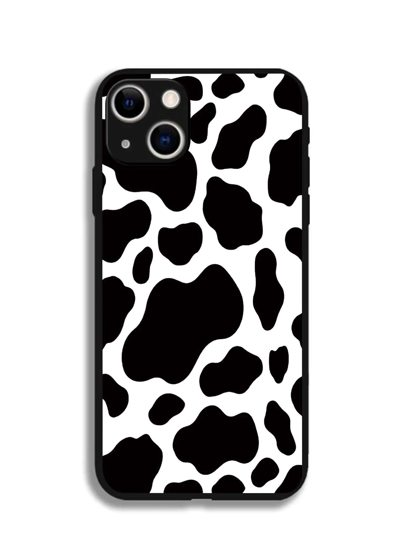 Cow Pattern Phone Case - Black and White - View 1