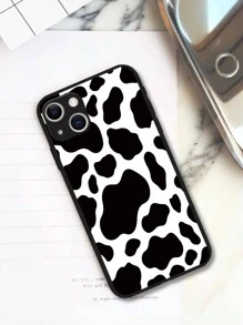 Cow Pattern Phone Case - Black and White - View 2