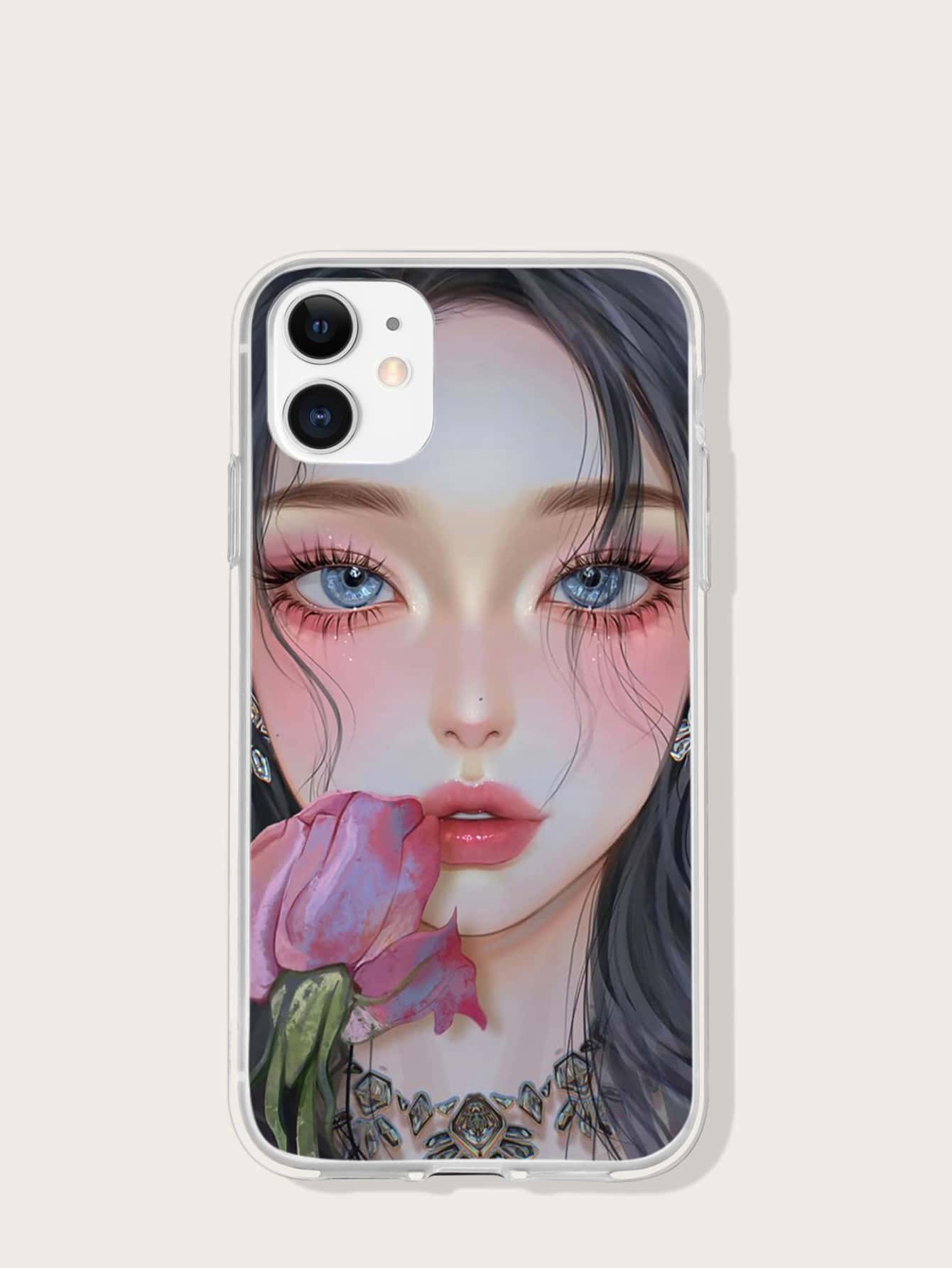 hộp điện thoại cô gái hoạt hình - Nhiều màu - Xem 1