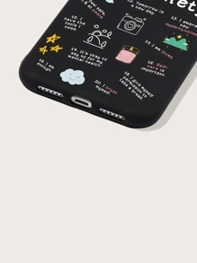 Slogan Graphic Phone Case Compatible With Galaxy A52, 11, 13 - Multicolor - View 2