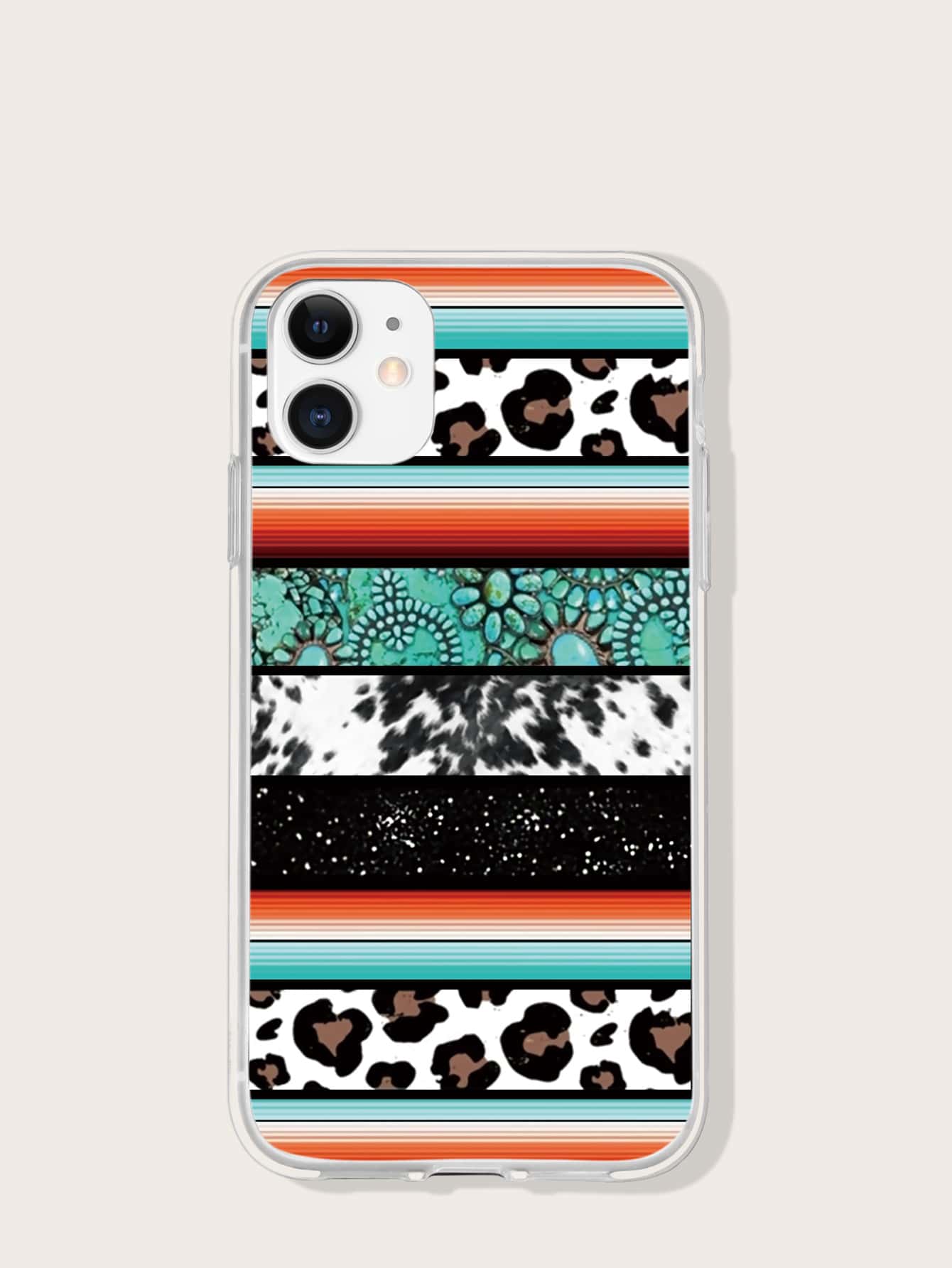 混合图案手机壳 - 彩色 - 查看 1