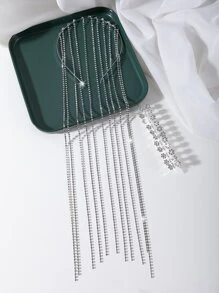 13 piezas Set accesorio de pelo con diseño de diamante de imitación