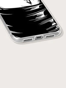 图案手机壳，国际版，非国内版 - 黑與白 - 查看 3