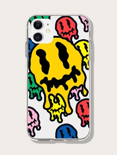 卡通表情手機殼，適用於 iPhone 11、iPhone 13、iPhone 14 Pro Max