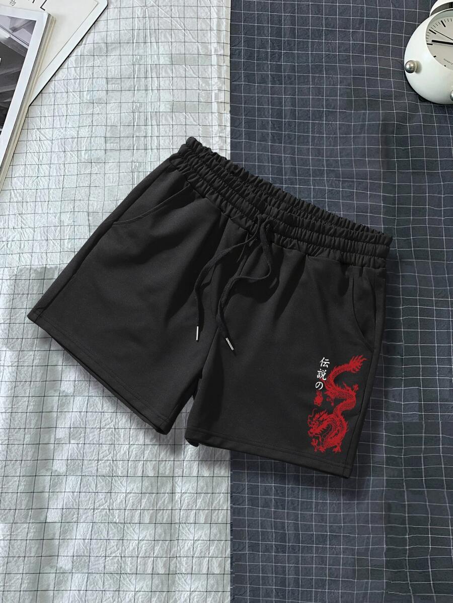 Manfinity LEGND Quần Short Nam Dây kéo Thú vật Giải trí - màu đen - Xem 1