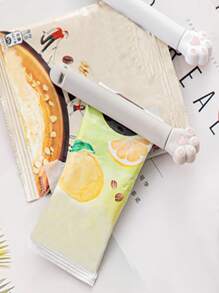 6pcs Cat Paw Design Random Bag Clip, Cartoon Food Seal Clip For Kitchen - Multicolor - View 2